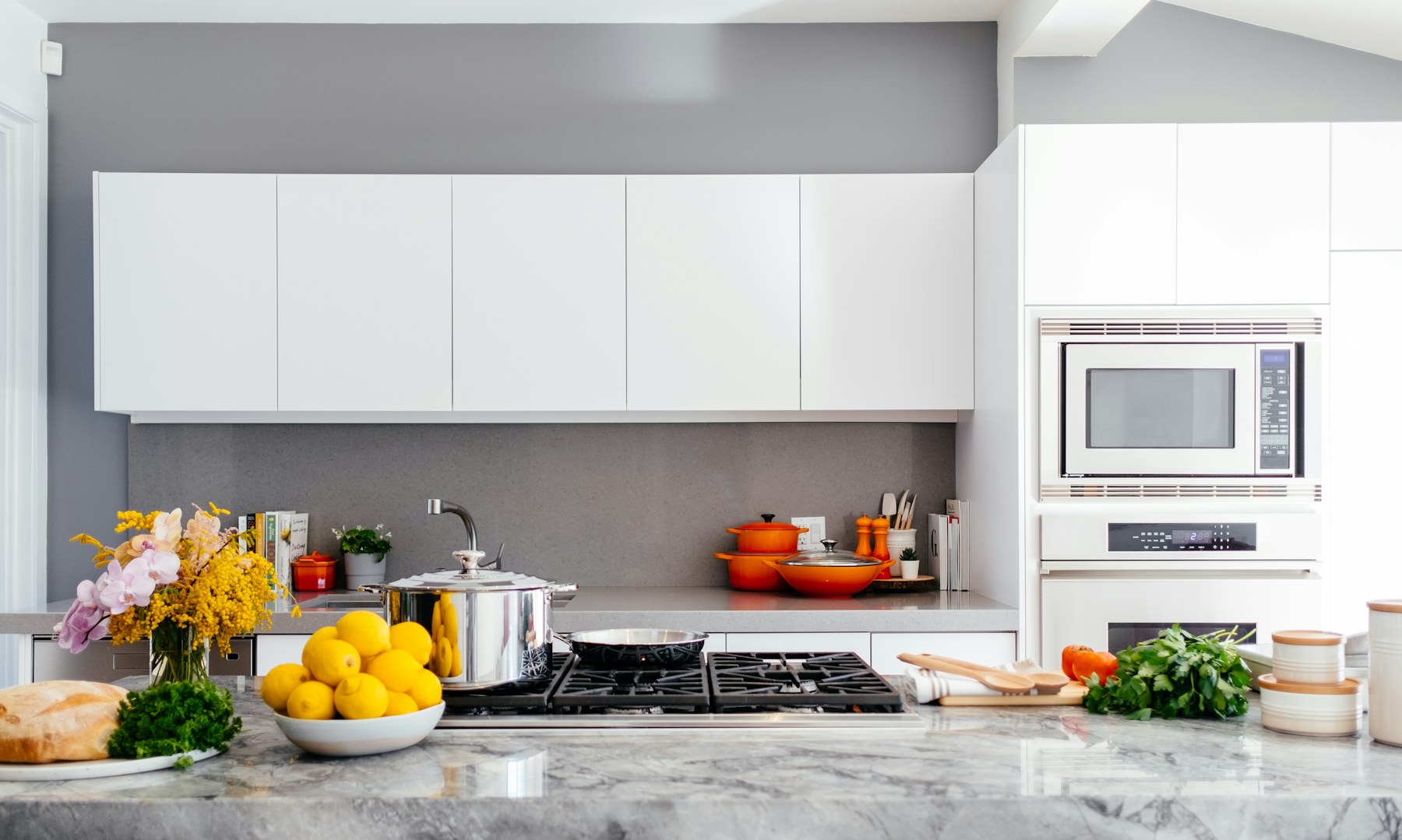 Fresh ingredients and tools arranged for real home cooking