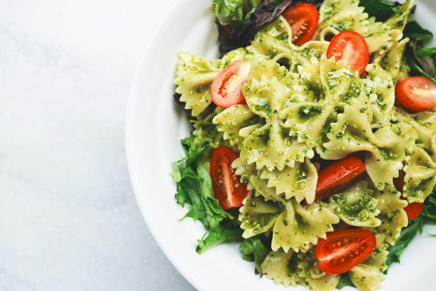 Real pasta dish and home-cooking ingredients
